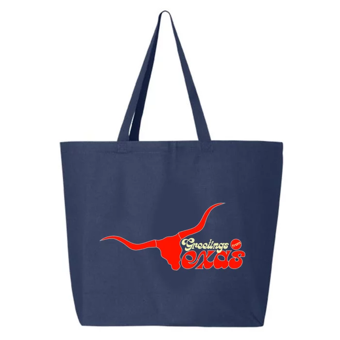 Greetings From Texas Longhorn Logo 25L Jumbo Tote