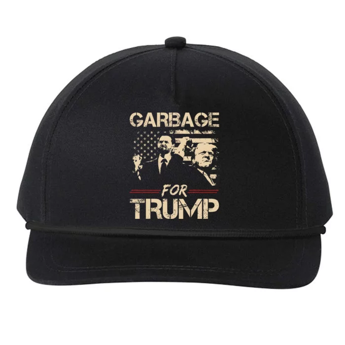 Garbage For Trump Make American Garbage Great Again Snapback Five-Panel Rope Hat