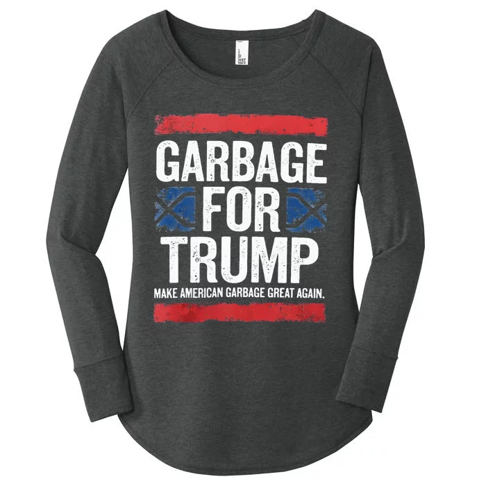 Garbage For Trump 2024 Make American Garbage Great Again Women's Perfect Tri Tunic Long Sleeve Shirt