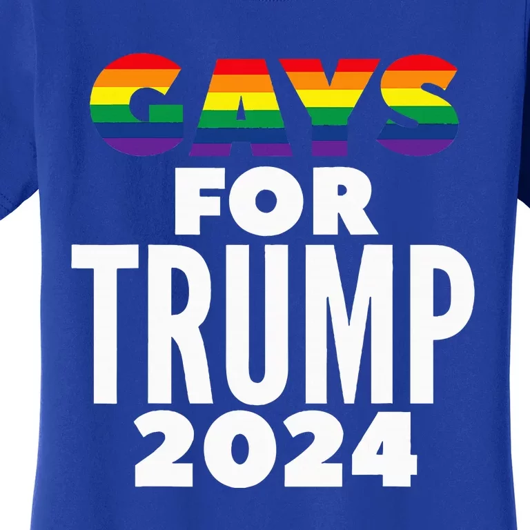 Gays For Trump 2024 Election Vote Women's T-Shirt