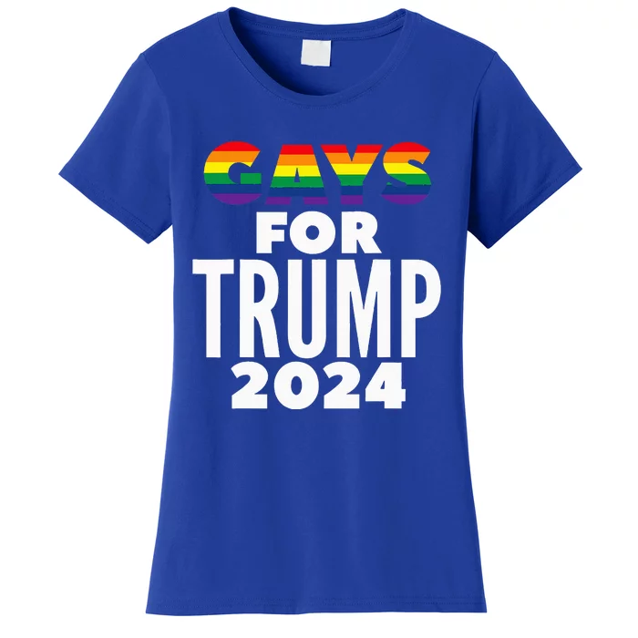 Gays For Trump 2024 Election Vote Women's T-Shirt