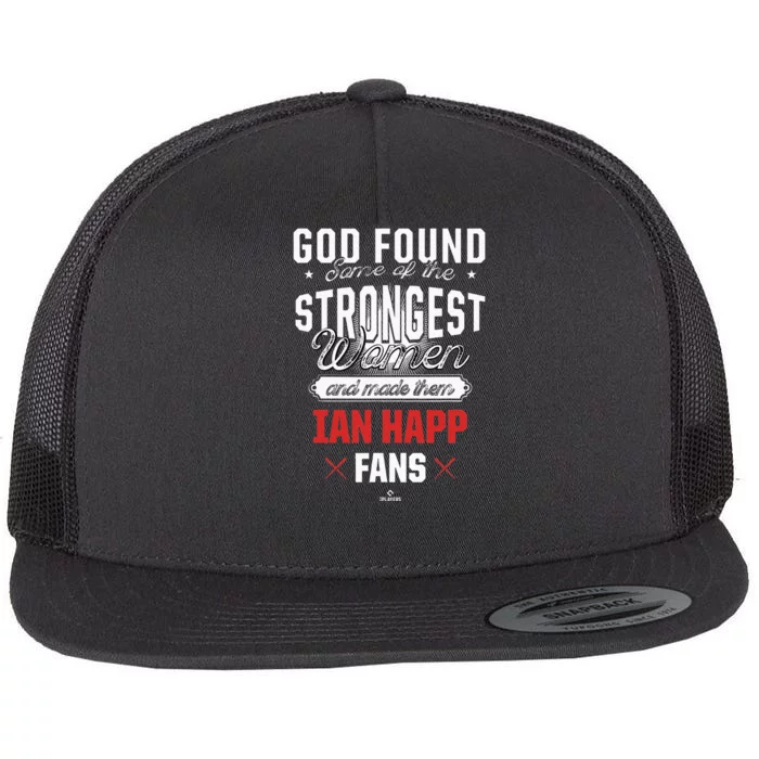 God Found The Strongest Ian Happ Fans Chicago Flat Bill Trucker Hat