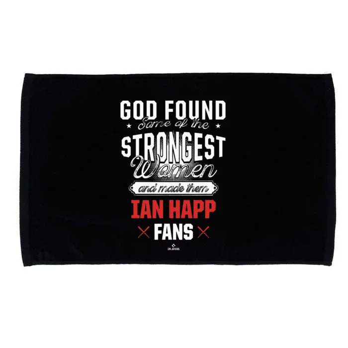 God Found The Strongest Ian Happ Fans Chicago Microfiber Hand Towel