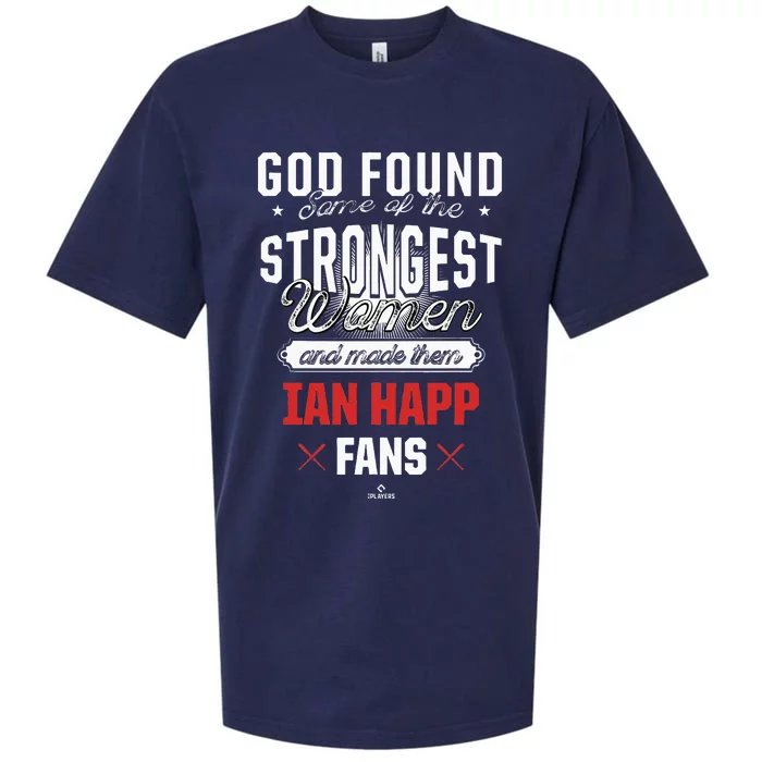 God Found The Strongest Ian Happ Fans Chicago Sueded Cloud Jersey T-Shirt