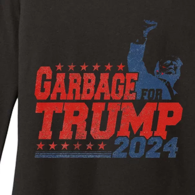 Garbage For Trump 2024 Gift Womens CVC Long Sleeve Shirt