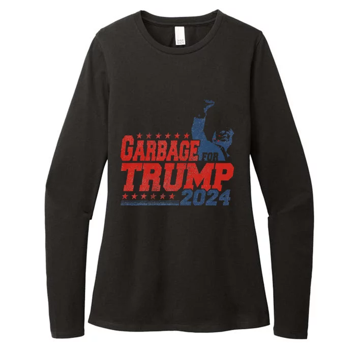 Garbage For Trump 2024 Gift Womens CVC Long Sleeve Shirt