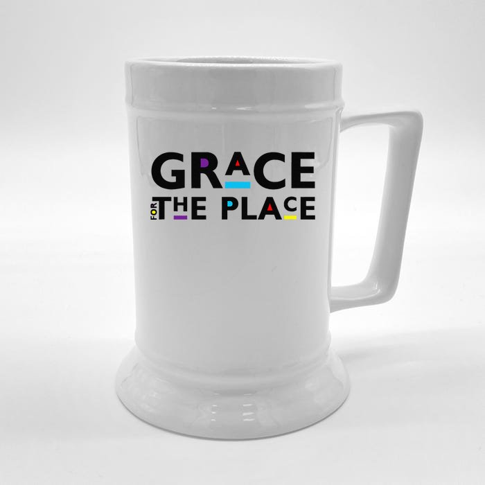 Grace For The Place Front & Back Beer Stein