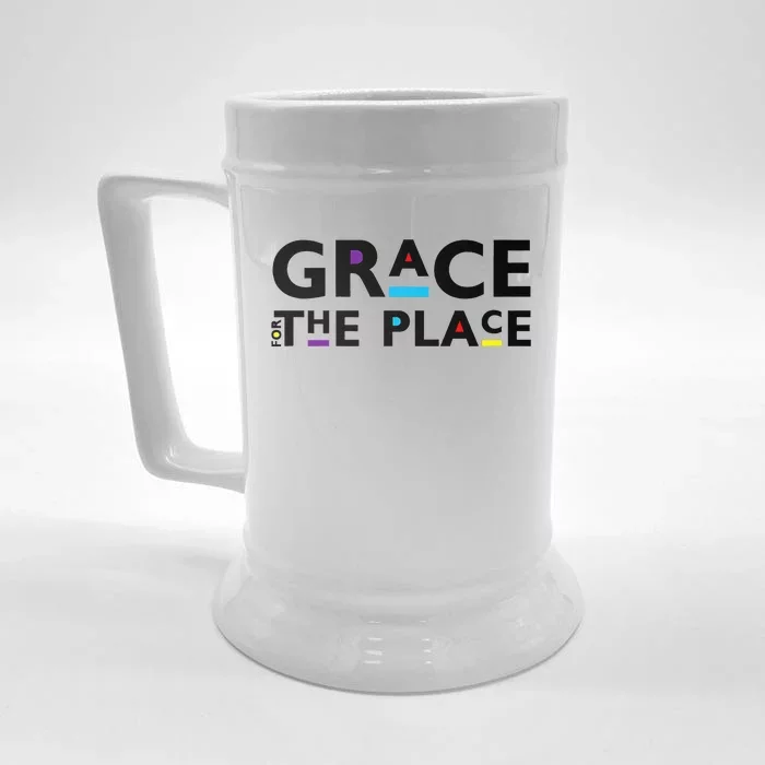 Grace For The Place Front & Back Beer Stein