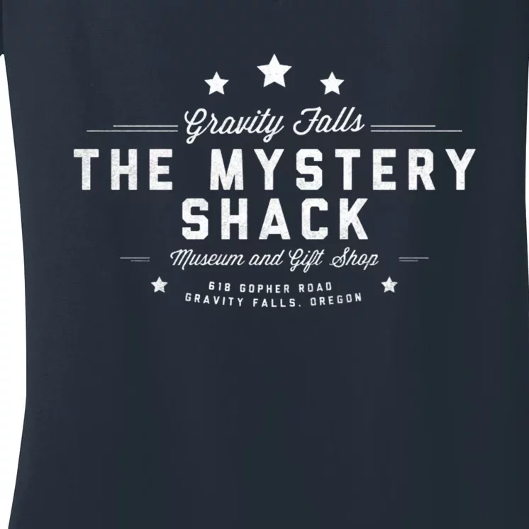 Gravity Falls The Mystery Shack Women's V-Neck T-Shirt