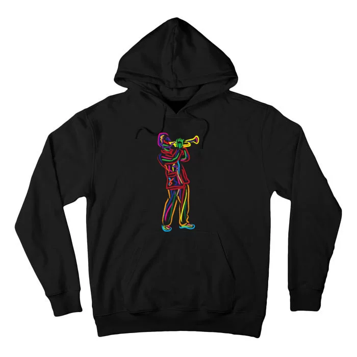 Gifts For Trumpeter Jazz Music Musician Trumpet Tall Hoodie