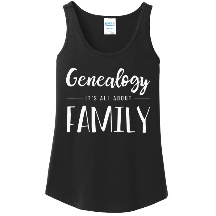 Genealogy Family Tree Genealogist Ancestry Ancestor Gift Ladies Essential Tank