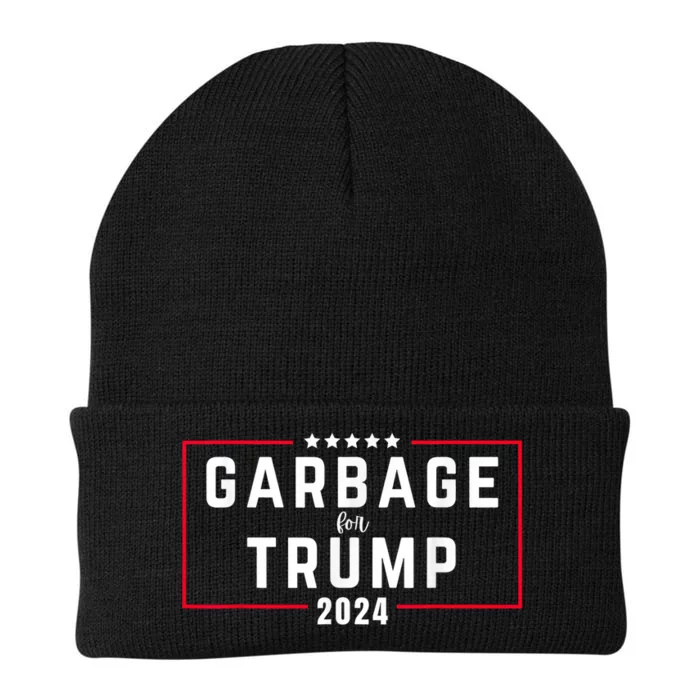 Garbage For Trump 2024 Knit Cap Winter Beanie