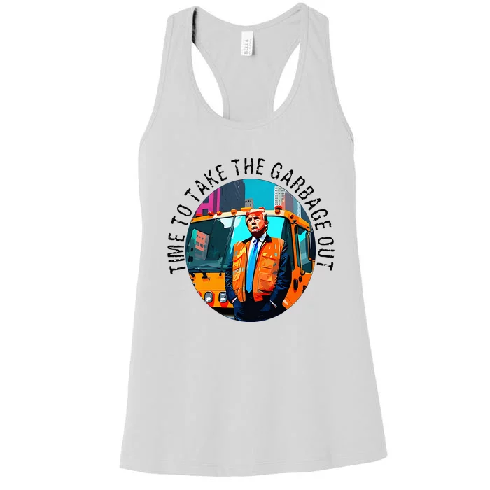 Garbage For Trump Make American Garbage Great Again Women's Racerback Tank