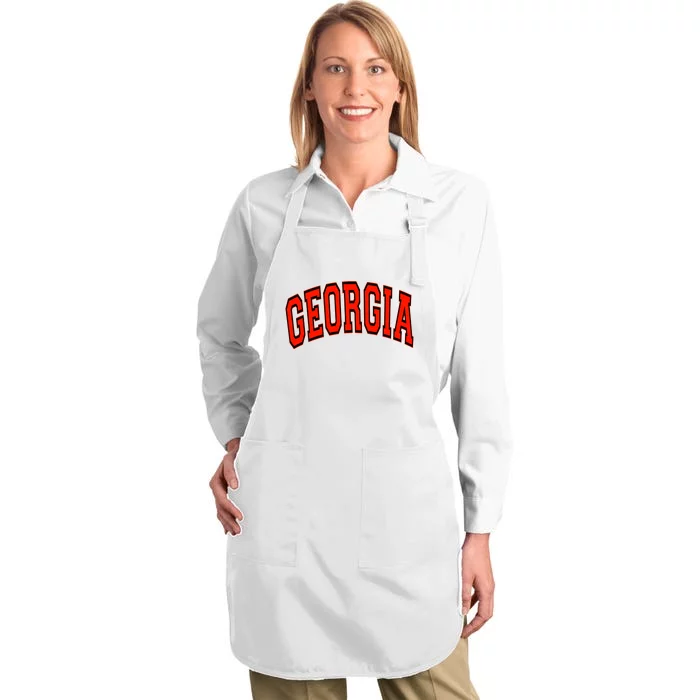 Georgia Football UGA Champion Championship Lover Full-Length Apron With Pocket