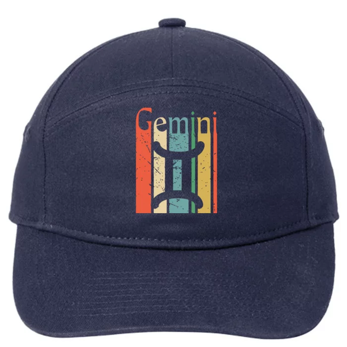 Gemini Funny Vintage Style Gemini Zodiac 7-Panel Snapback Hat