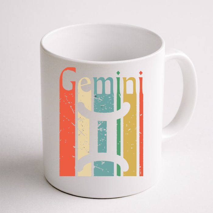 Gemini Funny Vintage Style Gemini Zodiac Front & Back Coffee Mug