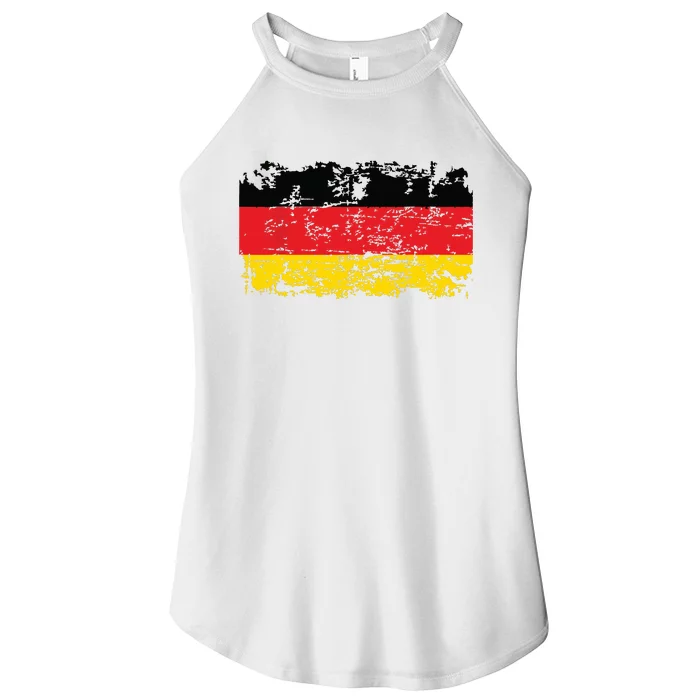 GERMANY Flag Vintage Distressed GERMANY Women’s Perfect Tri Rocker Tank