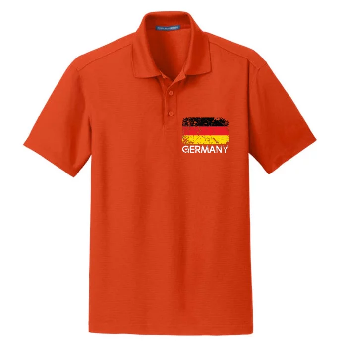 German Flag Vintage Made In Germany Gift Dry Zone Grid Performance Polo