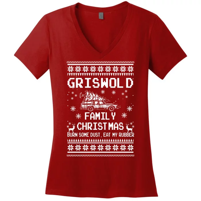 Griswold Family Vacation Funny Christmas Vacation Women's V-Neck T-Shirt