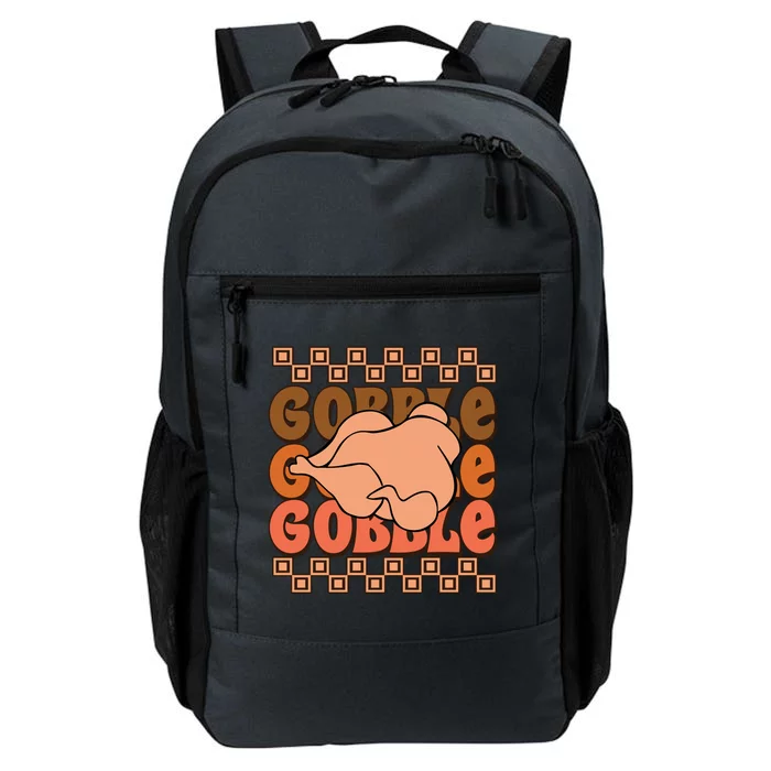 Gobble Fall Vibes Autumn Season Thanksgiving Pumpkin Spice Funny Daily Commute Backpack