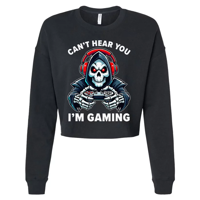 Gamer For Video Games Gamer Cropped Pullover Crew