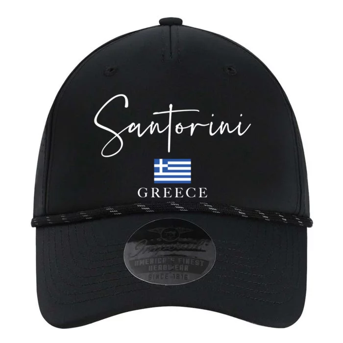 Greece Flag Vacation Island Santorini Funny Gift Performance The Dyno Cap