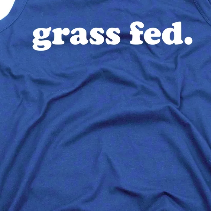 Grass Fed Vegan Pride Veganism Vegetarian Cruelty Free Gift Tank Top