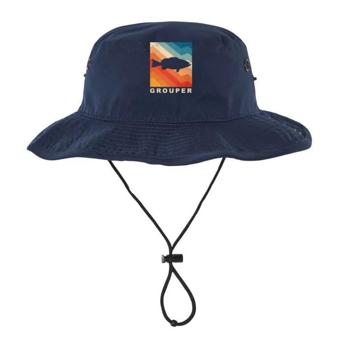 Grouper Fish Vintage Sunset Legacy Cool Fit Booney Bucket Hat