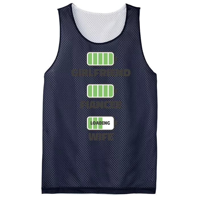 Girlfrend Fiancee Wife Loading Mesh Reversible Basketball Jersey Tank