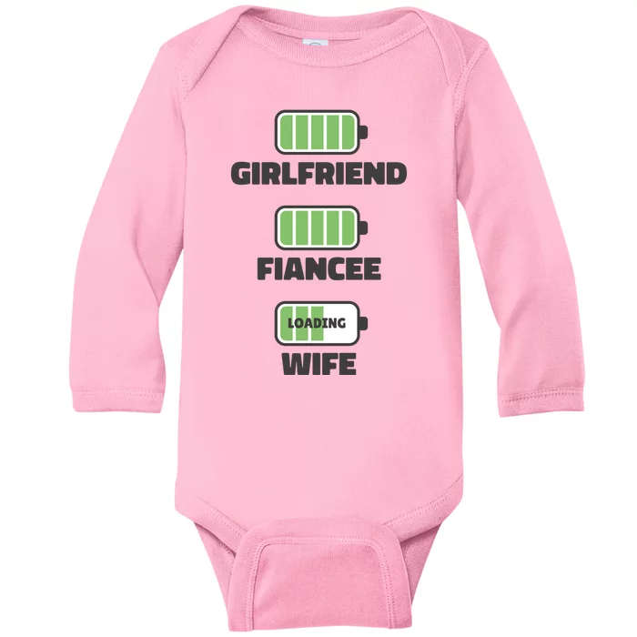 Girlfrend Fiancee Wife Loading Baby Long Sleeve Bodysuit