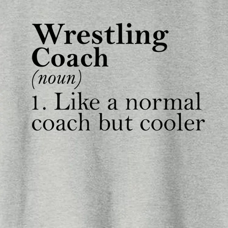 Gift For Wrestling Coach Definition Funny Wrestling Coach Gift Women's Crop Top Tee