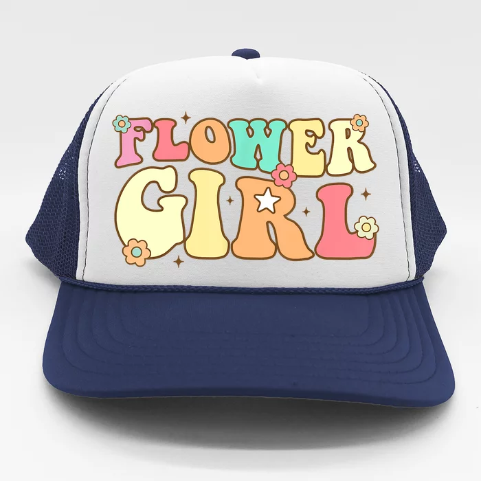 Groovy Flower Wedding Proposal Flower Trucker Hat