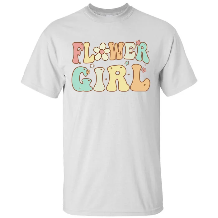 Groovy Flower Wedding Proposal Bridesmaid Flower Tall T-Shirt