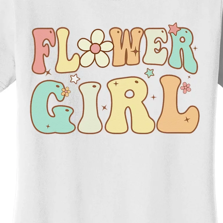 Groovy Flower Wedding Proposal Bridesmaid Flower Women's T-Shirt