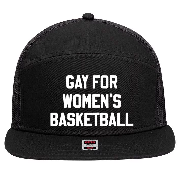 Gay For Women Basketball 7 Panel Mesh Trucker Snapback Hat