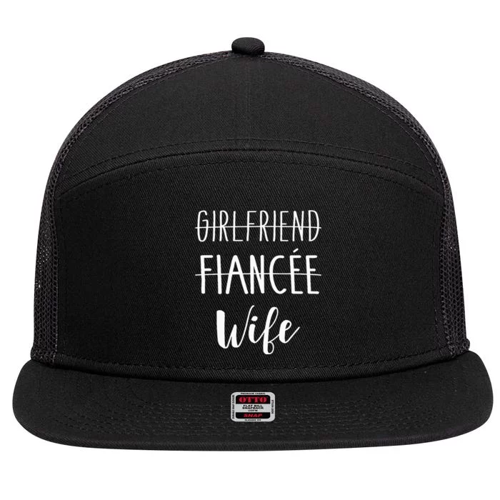 Girlfriend Fiancée Wife For Wedding And Honeymoon 7 Panel Mesh Trucker Snapback Hat