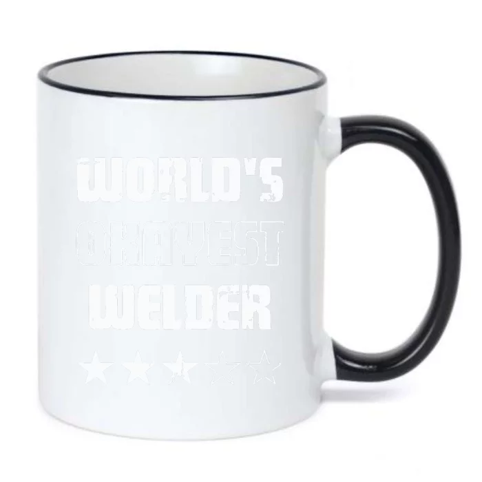 Gifts For Welders Worlds Okayest Welder Black Color Changing Mug