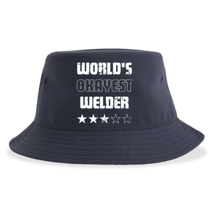 Gifts For Welders Worlds Okayest Welder Sustainable Bucket Hat