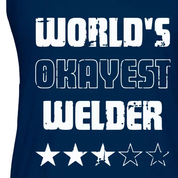 Gifts For Welders Worlds Okayest Welder Ladies Essential Flowy Tank