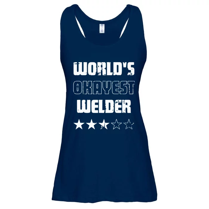 Gifts For Welders Worlds Okayest Welder Ladies Essential Flowy Tank