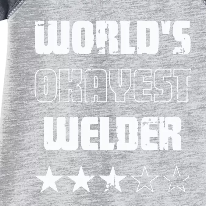 Gifts For Welders Worlds Okayest Welder Infant Baby Jersey Bodysuit