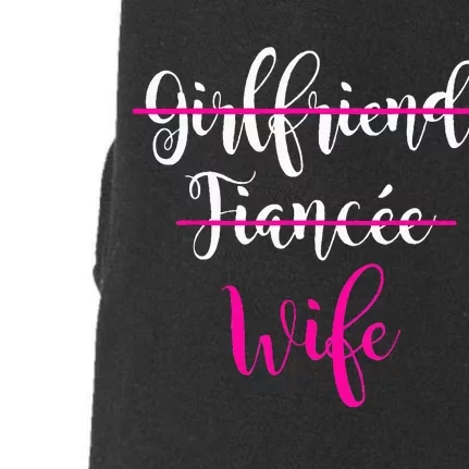 Girlfriend Fiancee Wife Bride Wedding Gift Couple Doggie 3-End Fleece Hoodie