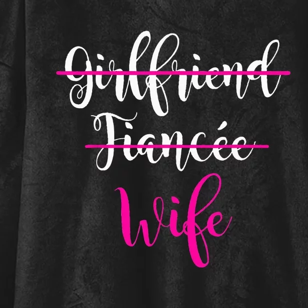 Girlfriend Fiancee Wife Bride Wedding Gift Couple Hooded Wearable Blanket