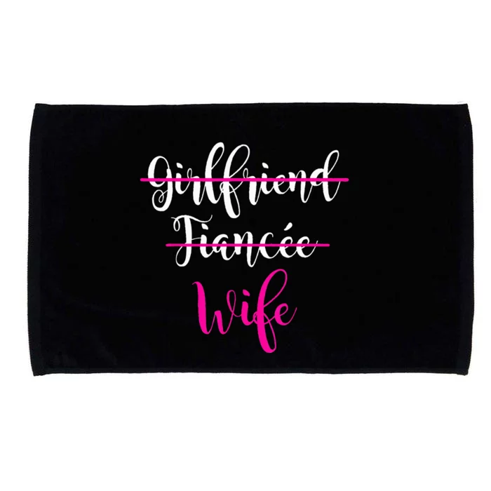 Girlfriend Fiancee Wife Bride Wedding Gift Couple Microfiber Hand Towel