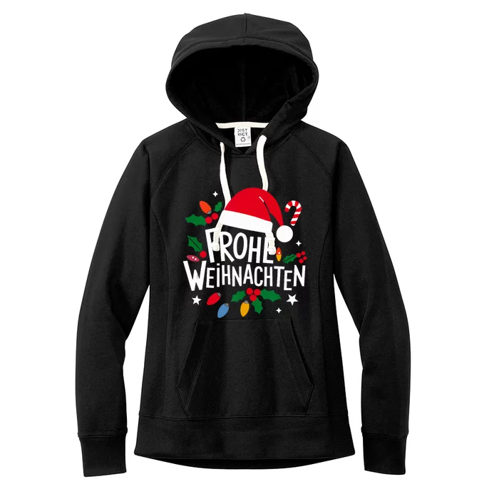 German Family Weihnachts Familie 2024 Merry Christmas Tank Top Women's Fleece Hoodie