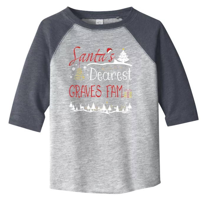 Graves Family Xmas Cute Christmas Reunion Party Gift Toddler Fine Jersey T-Shirt