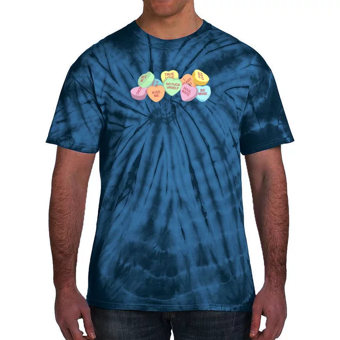 Go Fuck Yourself Candy Hearts Tie-Dye T-Shirt