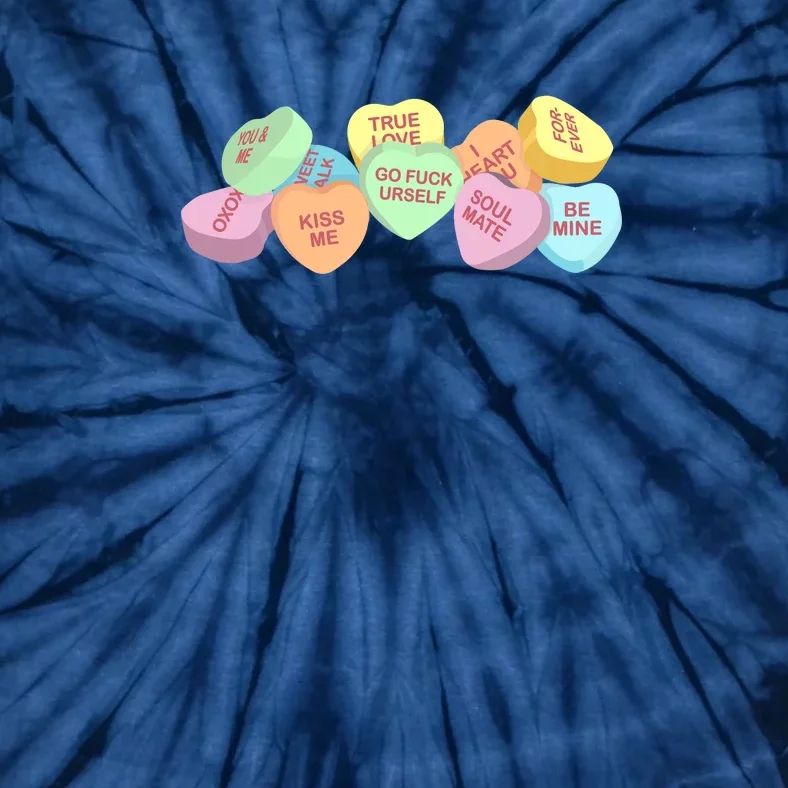 Go Fuck Yourself Candy Hearts Tie-Dye T-Shirt