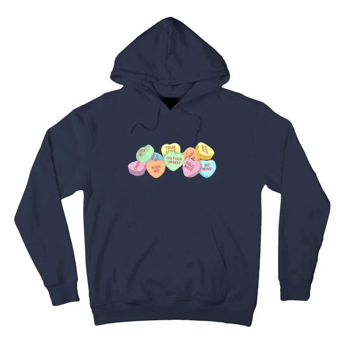 Go Fuck Yourself Candy Hearts Tall Hoodie