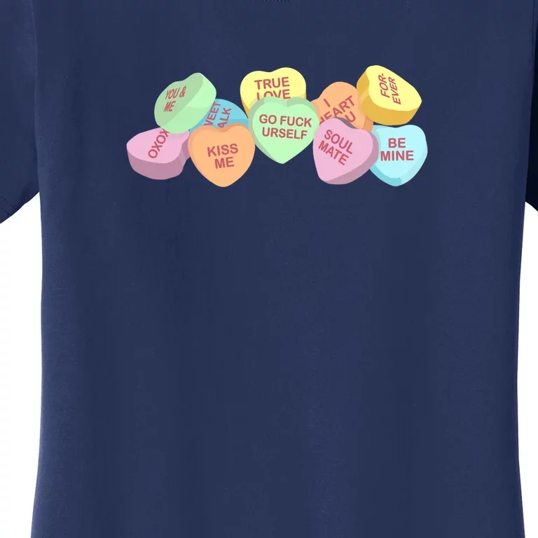 Go Fuck Yourself Candy Hearts Women's T-Shirt